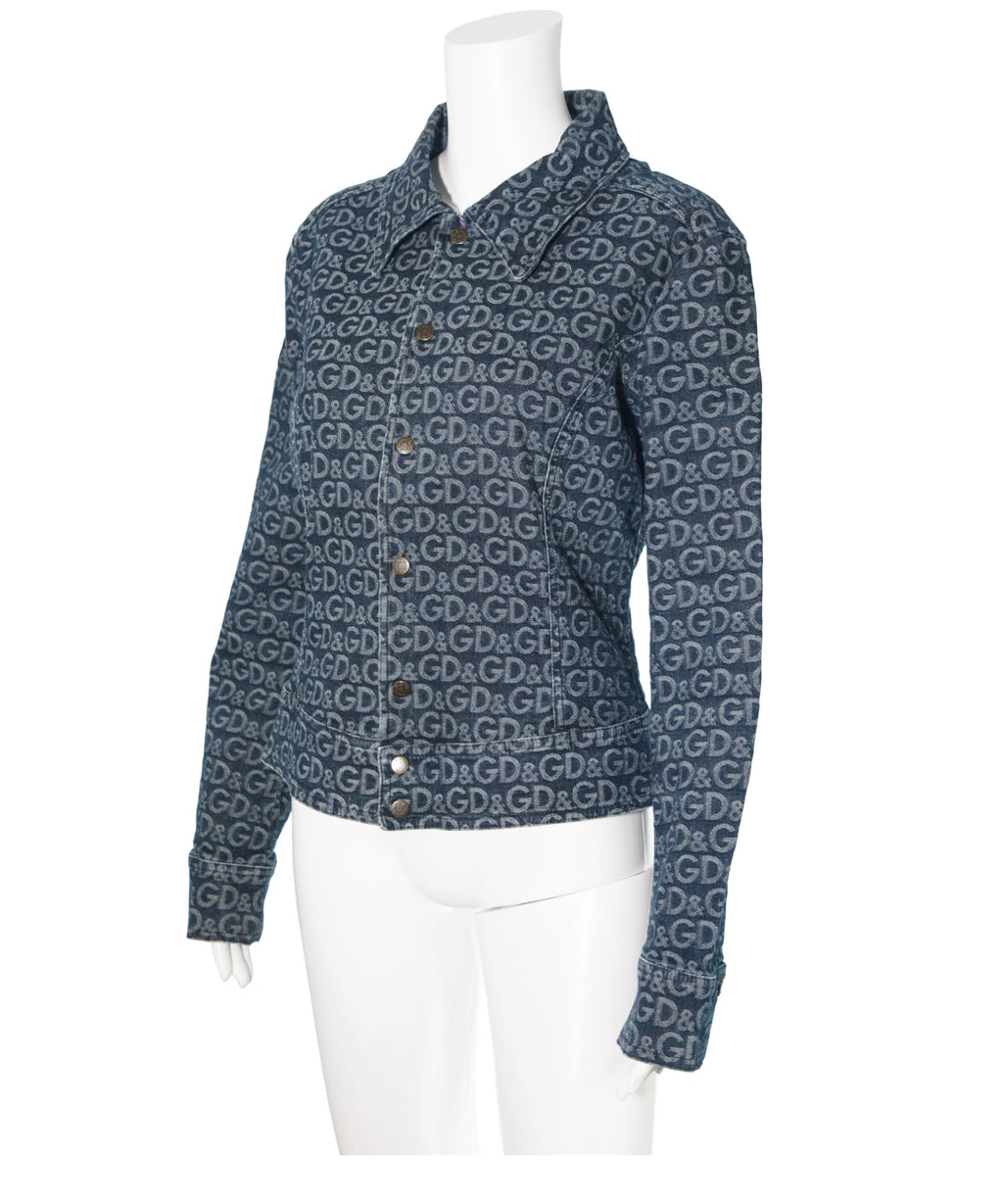 D&G Denim Monogram Jacket