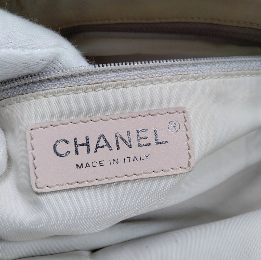 Chanel Pink Sparkle Nylon Underarm Tote