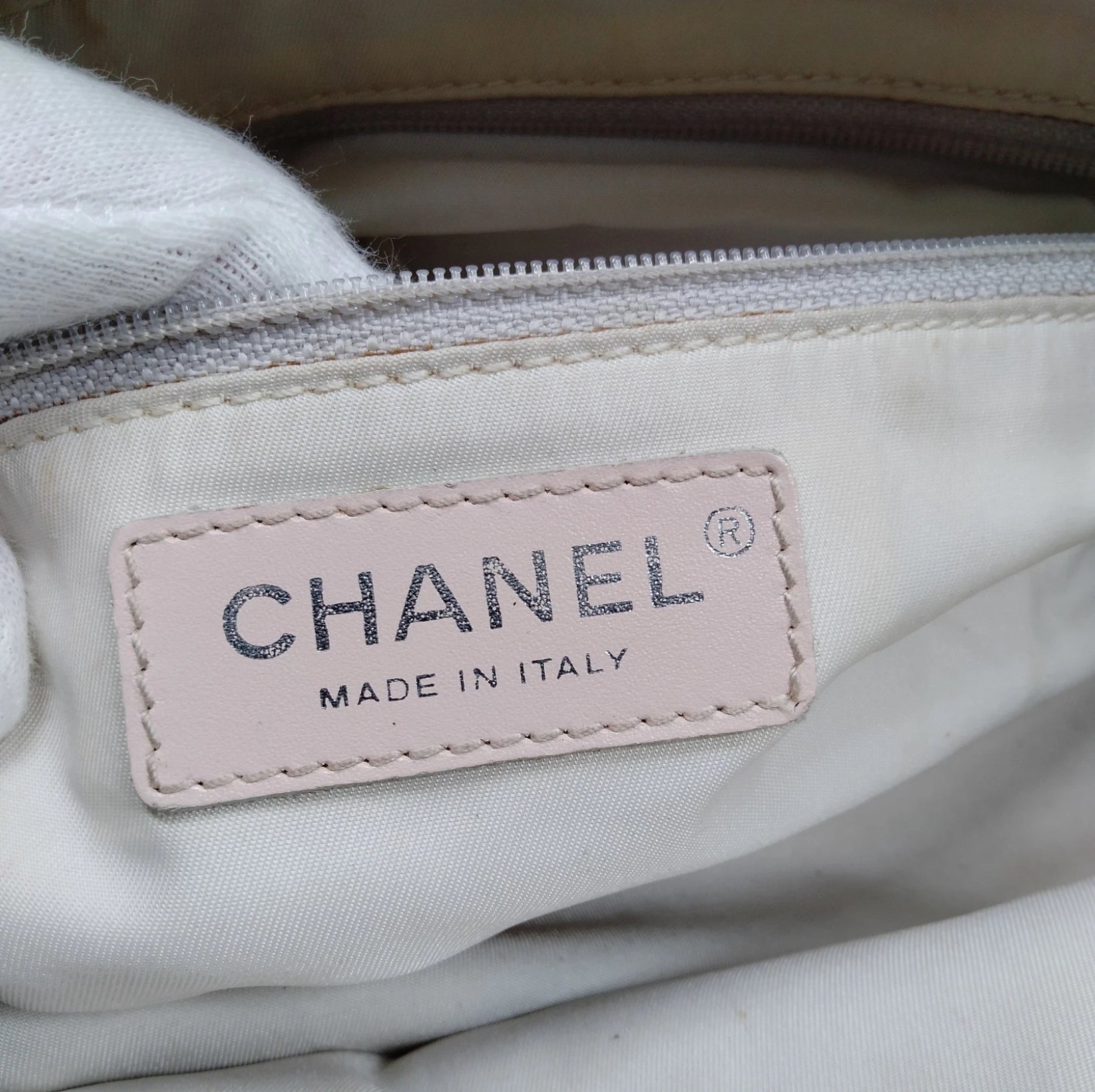 Chanel Pink Sparkle Nylon Underarm Tote