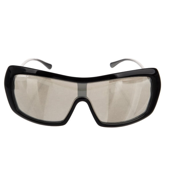 Chanel Interlocking CC Logo Shield Sunglasses