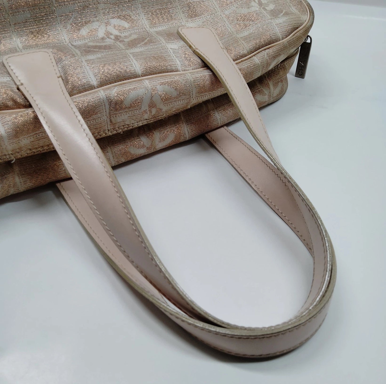 Chanel Pink Sparkle Nylon Underarm Tote