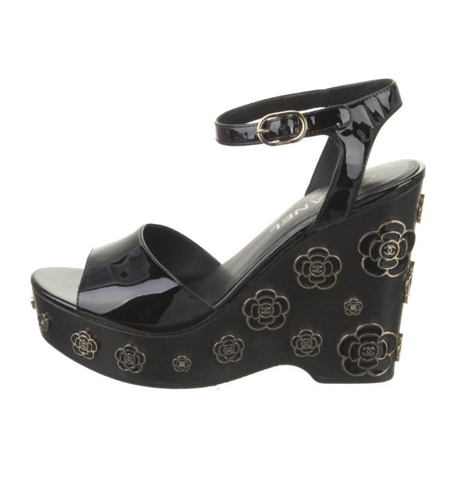 Chanel S/S 16 Patent Leather Sandals