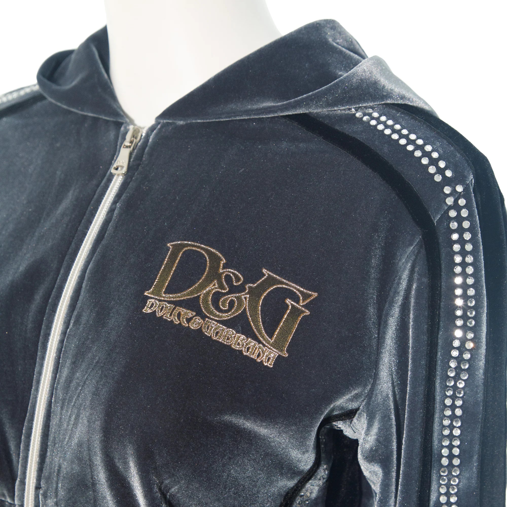 D&G Grey Velour Track Jacket