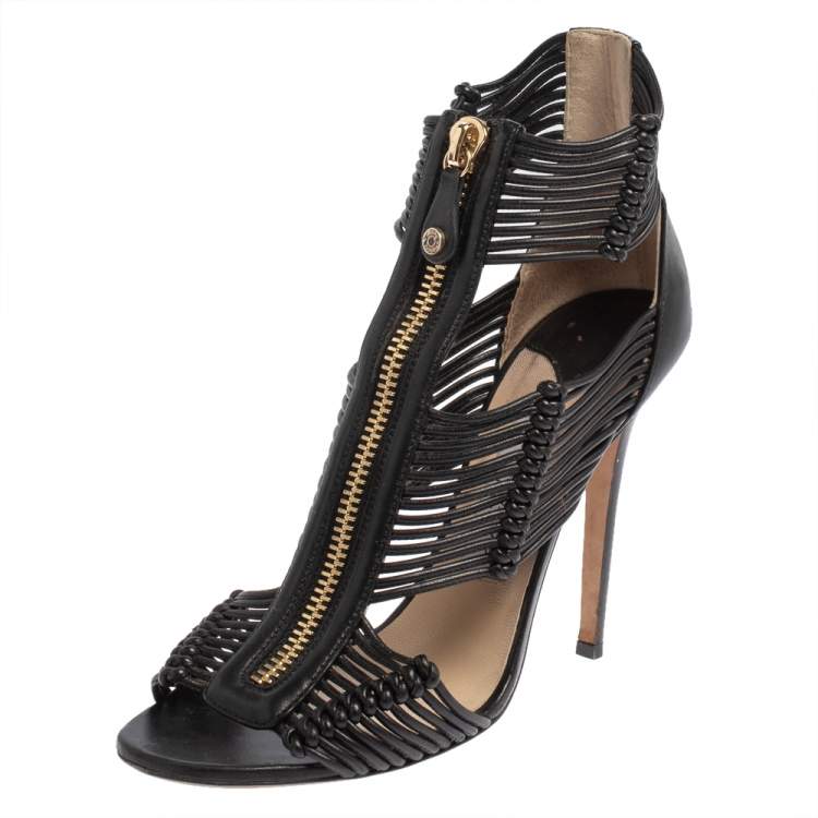 Jimmy Choo Greta Cage Heels 38