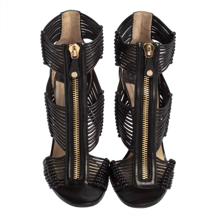 Jimmy Choo Greta Cage Heels 38