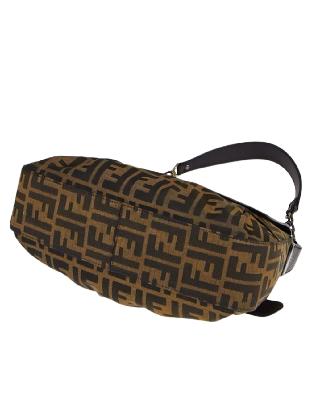 Fendi Zucca B Bis Canvas Flap Bag